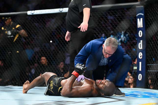 Kamaru Usman’s ass was thoroughly kicked by Leon Edwards at UFC 278.