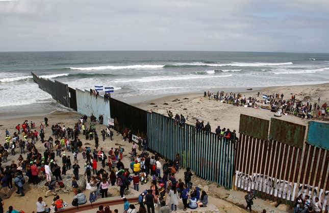 Photos: The Immigrant Caravan Trump Derides Has Arrived At The US ...