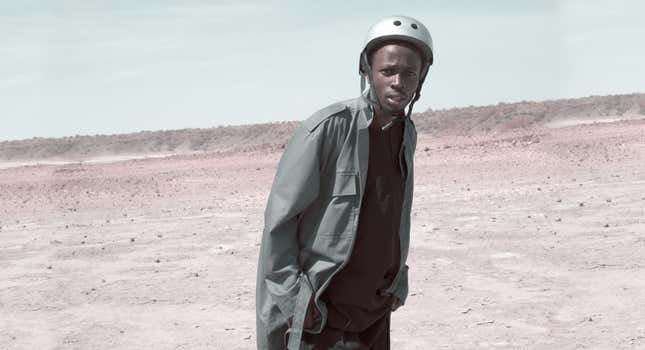 A shot of the virtual reality film "Let this be a warning" from The Nest Collective in Kenya.