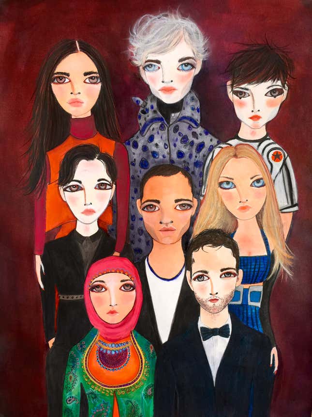 Painting for the cover of Business of Fashion