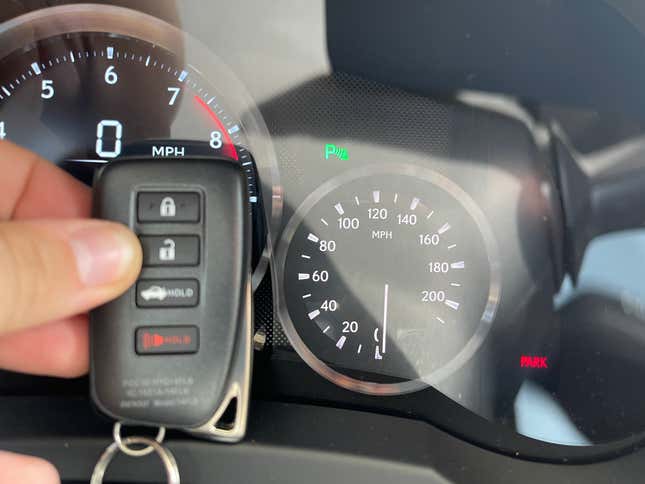 Image for article titled The Lexus RC F&#39;s Speedometer Is Weirdly Small And Honestly Pointless