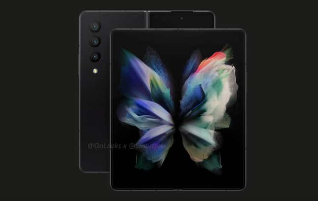 Imagen para el artículo titulado Se filtran imágenes del Galaxy Z Fold 4 y su nuevo diseño