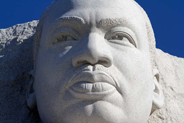 Image for article titled California MLK Statue Vandalized With Swastika Graffiti Prompting Hate Crime Investigation