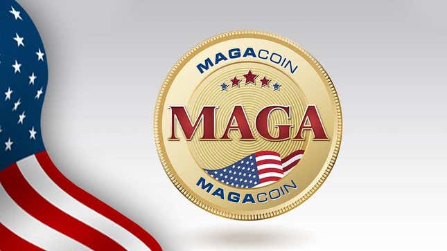 A MAGACOIN promotional logo.