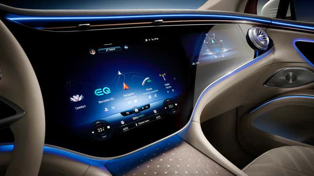 Image for article titled The 2023 Mercedes EQS SUV Will Have An Unsurprisingly Complicated Interior