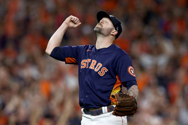 2022 ALCS Game-Used Baseball. Pitcher: Justin Verlander, Batter