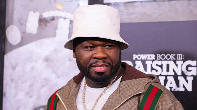  50 Cent attends the “Power Book III: Raising Kanan” New York Premiere at Hammerstein Ballroom on July 15, 2021 in New York City.