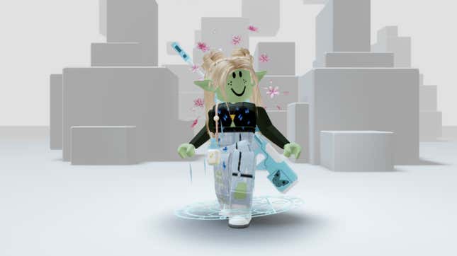 A Roblox avatar.