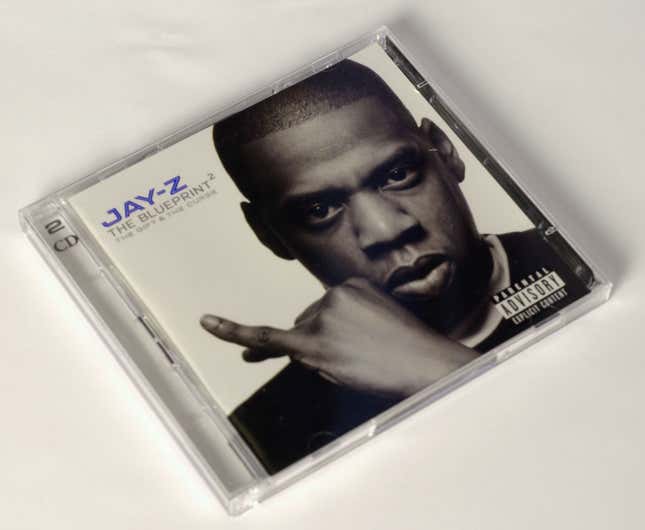 The CD cover of rapper Jay-Z’s latest album, “The Blueprint”. 26 November 2002.