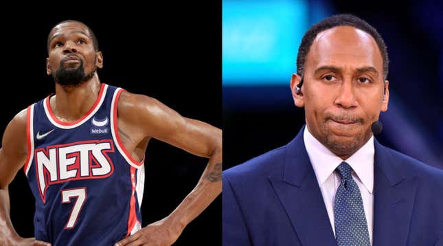 Image for article titled Kevin Durant Goes at Stephen A. Smith on Twitter Over ‘Who Changed the Game for the Worse or Better’