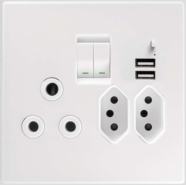 South Africa’s updated wall socket