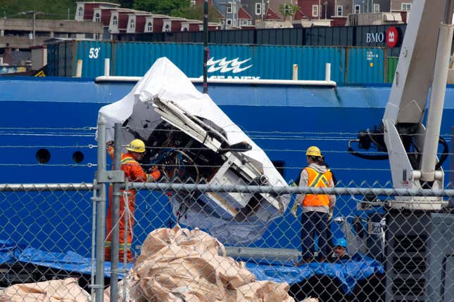 Titan Sub Debris Brought Ashore in Newfoundland
