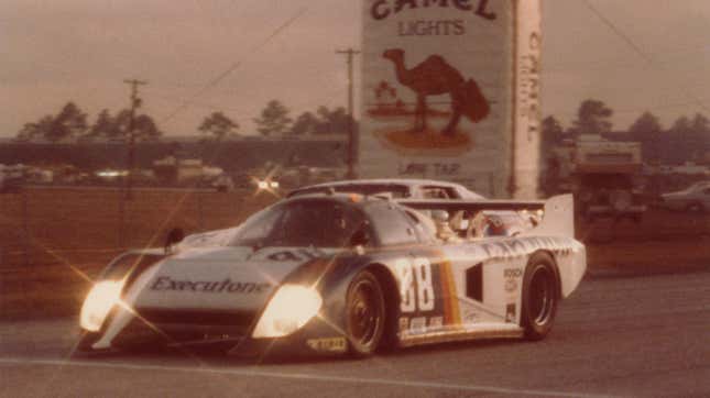 The Executone Communications March GTP that Randy Lanier raced at the 1983 24 Hours of Daytona, one year after a fateful encounter turned him into a professional racing driver.