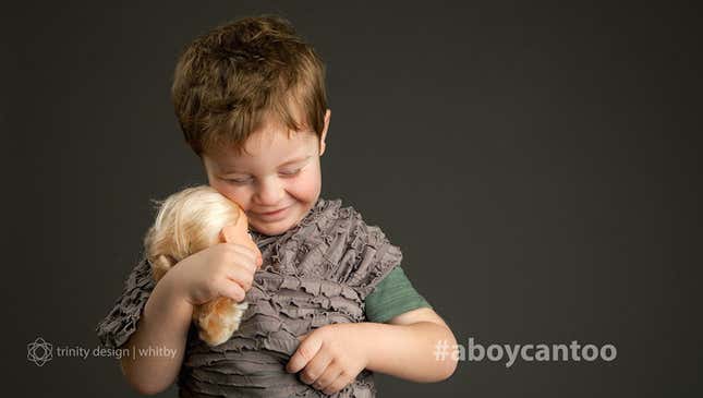 Image for article titled These photos give the phrase “a boy can do anything a girl can do” a whole new meaning