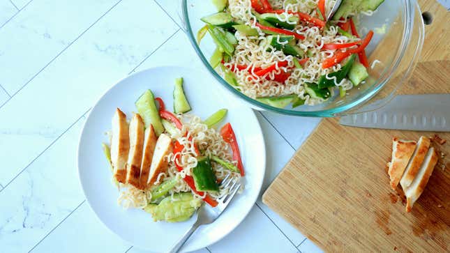 Image for article titled Spend Your Summer Produce on This Cold Ramen Salad