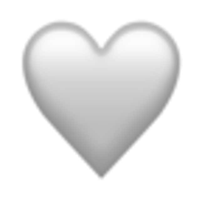 grey heart emoji