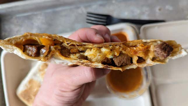 Image for article titled Chipotle’s ‘TikTok Hack’ Quesadilla Is Terrific, Except for One Thing