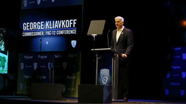 Pac-12 Commissioner George Kliavkoff during the Pac-12 Football Media Day 