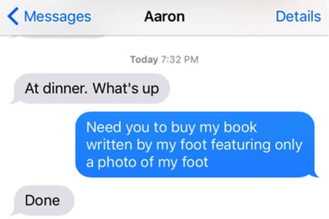 aaron messaging