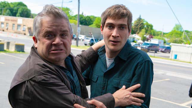 (from left) Patton Oswalt and James Morosini in I Love My Dad.