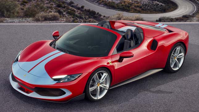 Image for article titled The Ferrari 296 GTS Is The First V6 Ferrari Spider For The Road