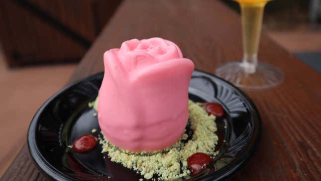 Vanilla, Rose Water, and Pistachio Panna Cotta from Tangierine Cafe in the Morocco Pavilion
