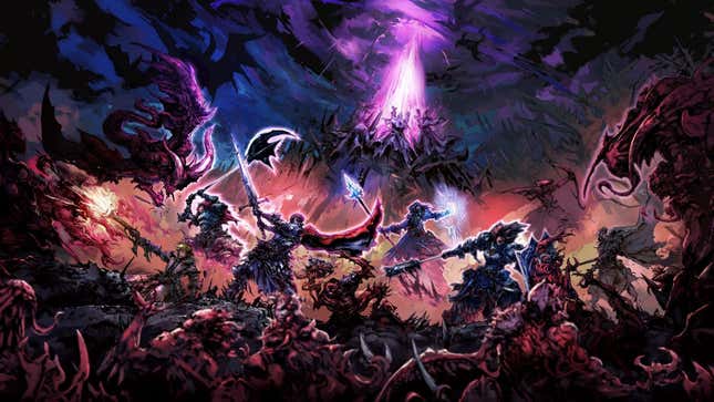 The Last Spell's heroes fight off zombie hordes. 