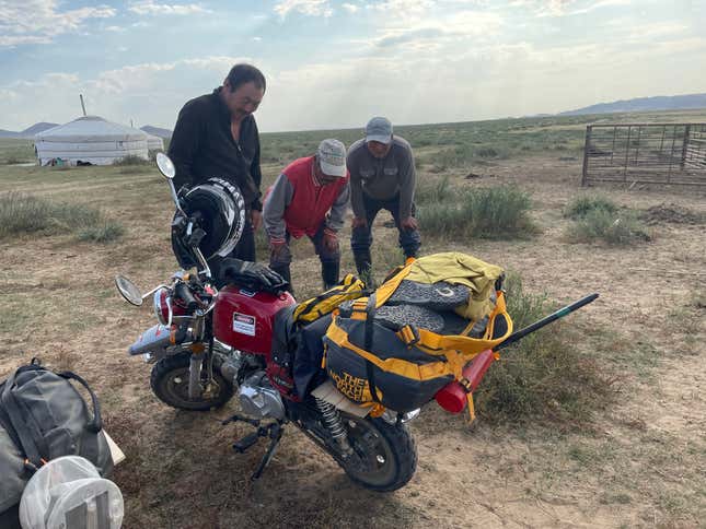 Image for article titled Riding a Monkey Bike Across Mongolia Is Amazing and Painful