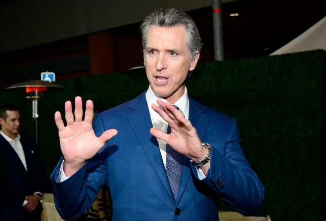 SACRAMENTO, CALIFORNIA - DECEMBER 13: California Governor Gavin Newsom attends the 15th Annual California Hall of Fame induction ceremony at The California Museum on December 13, 2022 in Sacramento, California.