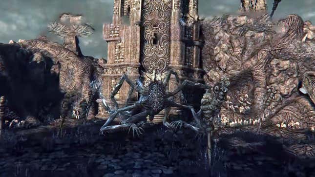 The Amygdala stands in wait, hoping to bless any Bloodborne Hunter with a quick death.
