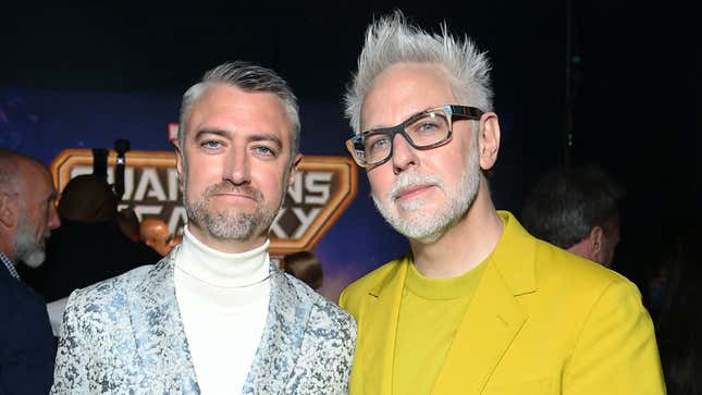 Sean and James Gunn at the Guardians Of The Galaxy Vol. 3 premiere