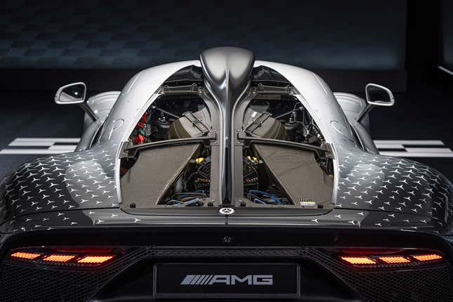 Image for article titled The Mercedes-AMG One Sounds Like the Most Complicated Road Car That Has Ever Existed
