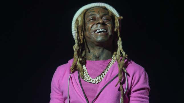 Lil Wayne performs on stage at Essence Music Festival on July 2, 2023 at Caesars Superdome in New Orleans, Louisiana. 