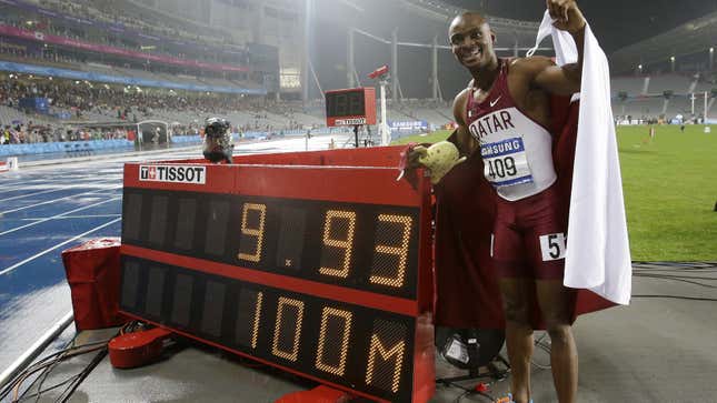 Femi Ogunode at last year’s Asian Games in South Korea