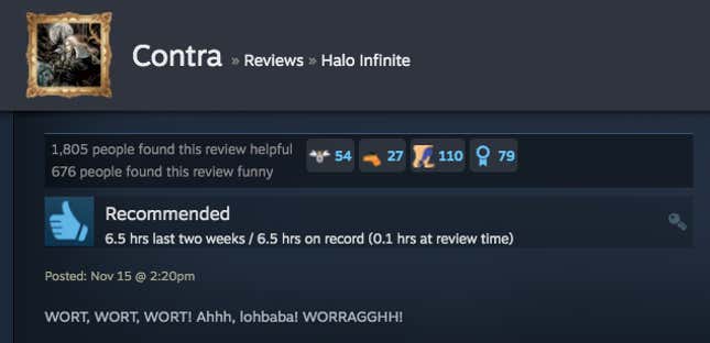 Image for article titled Halo Infinite’s Multiplayer, As Told By Steam Reviews