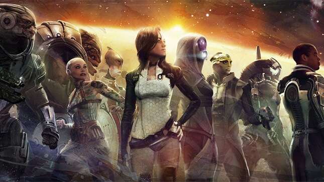 El elenco de Mass Effect 2.
