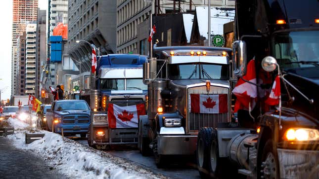 Image for article titled What To Know About The Canadian Trucker Protests