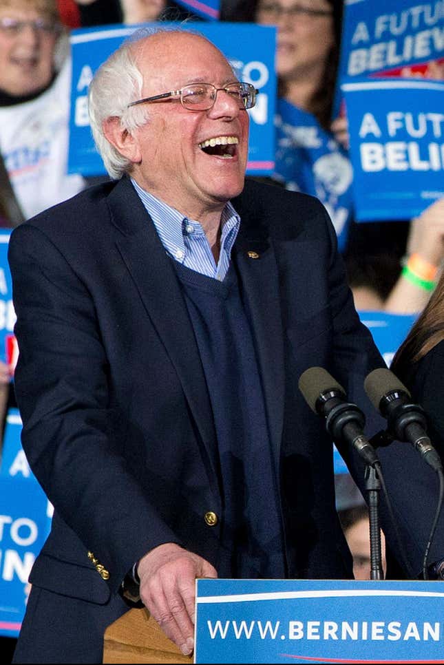 Sanders during his 2016 run.