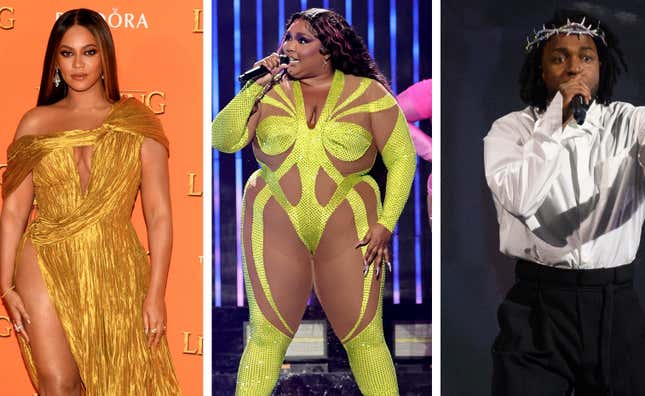 Image for article titled Beyoncé, Lizzo, Kendrick Lamar Lead Grammy Nominations