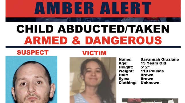 The California Highway Patrol issued an Amber Alert for 15-year-old Savannah Graziano on Monday. The following day, they shot and killed her.