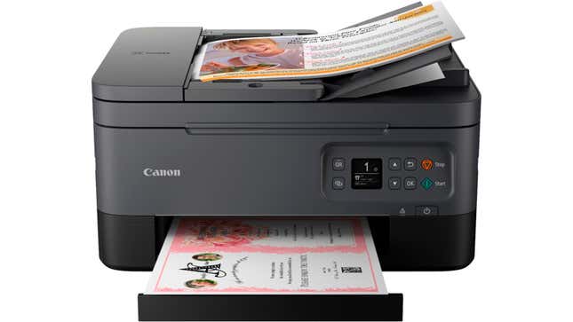 canon color printer test page