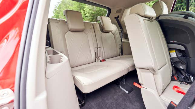 A photo of the rear seats in the VW Atlas. 