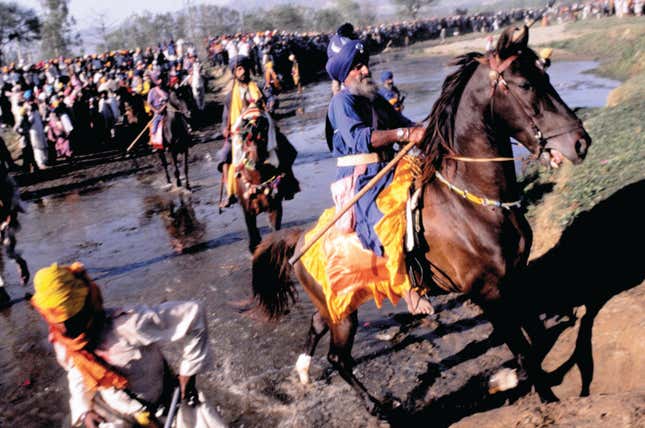 Hola Mohalla Sikh festival at Anandpur Sahib.
