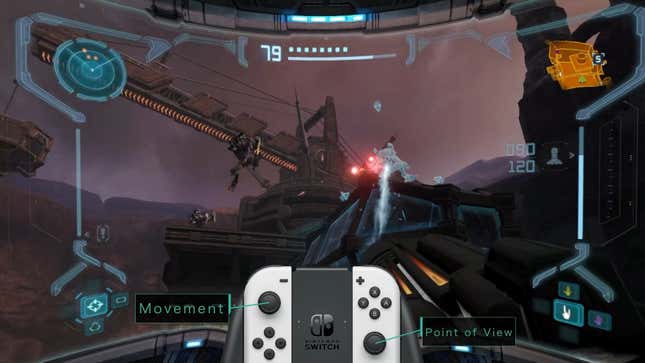 A screenshot of Metroid Prime's new controller settings.
