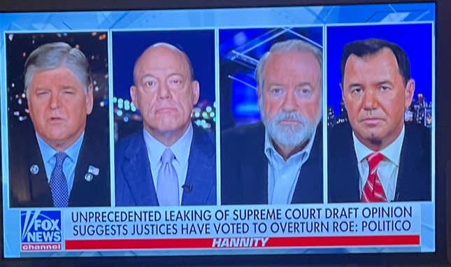 Image for article titled White Men Are Dominating Roe v. Wade Coverage on Fox News