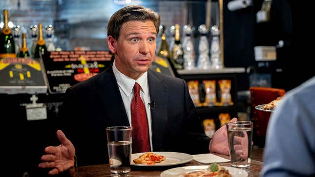 Image for article titled Poll Finds Ron DeSantis Candidate Voters Could Most Imagine Drinking Beer Alone