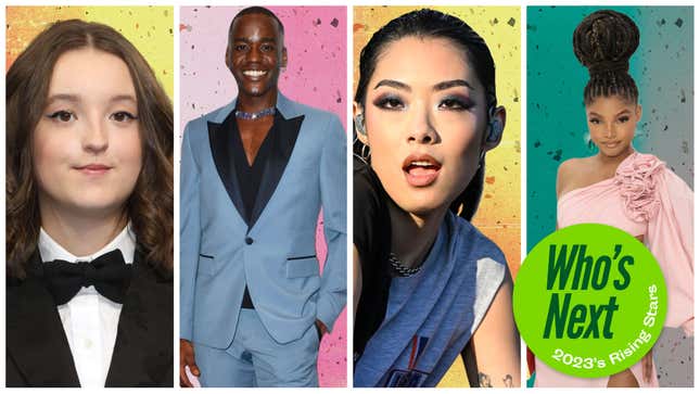 From left: Bella Ramsey (Photo: Lia Toby/Getty Images), Ncuti Gatwa (Photo: Euan Cherry/Getty Images for BAFTA), Rina Sawayama (Photo: Steve Jennings/WireImage/Getty Images), Halle Bailey (Photo: Dimitrios Kambouris/Getty Images)