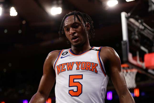 New York Knicks guard Immanuel Quickley
