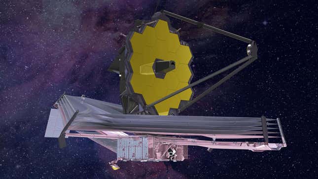 Artistic conception of the James Webb Space Telescope. 