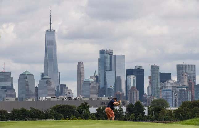 One World Trade center is seen in the New York City skyline on August 8, 2017. The new building opened in November 2014.
Xxx Liberty National Golf Course Rd426 Jpg Usa Nj